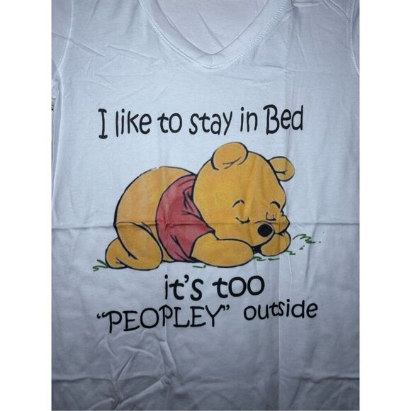 It's too peopley outside Women's V-neck T-shirt size Small - Picture 2 of 2